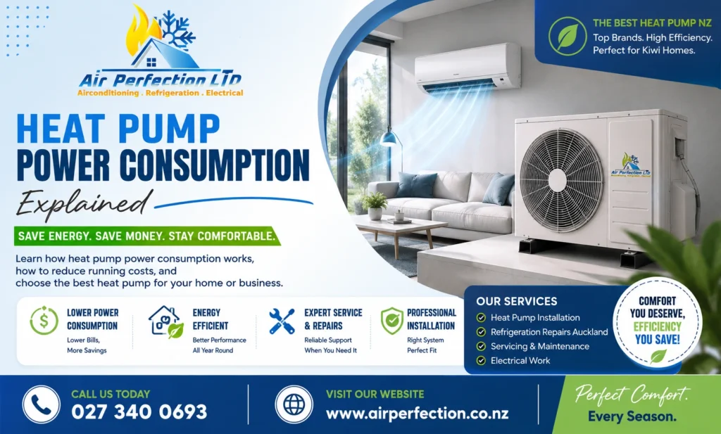 heat pump power consumption